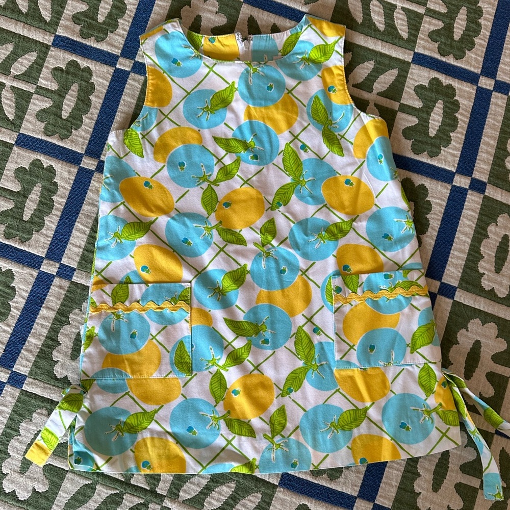 Vintage Lilly Blueberry Lemon Shift Dress